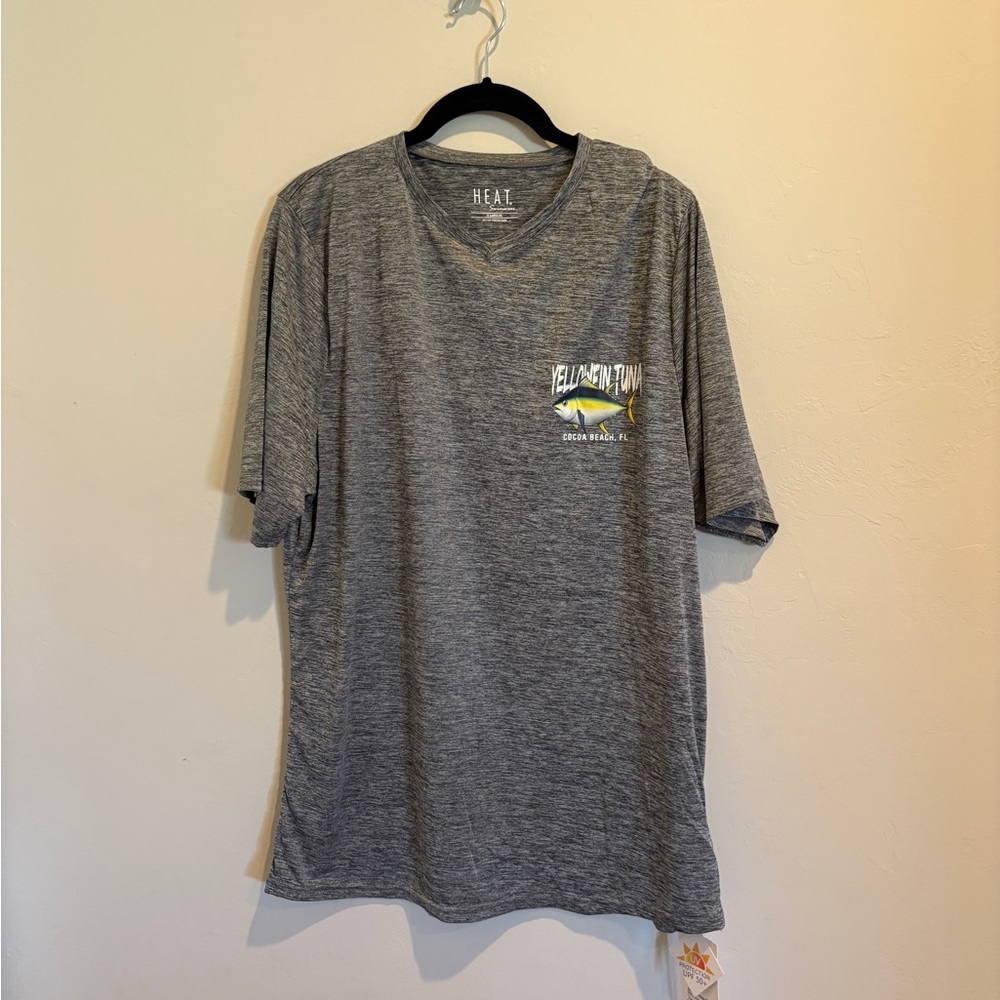 Cocoa Beach Gray Short Sleeve Dri Fit Men's Tee
